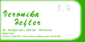 veronika hefler business card
